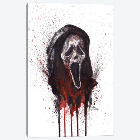Scream Ghostface Canvas Print #ADC117} by Adam Michaels Canvas Print