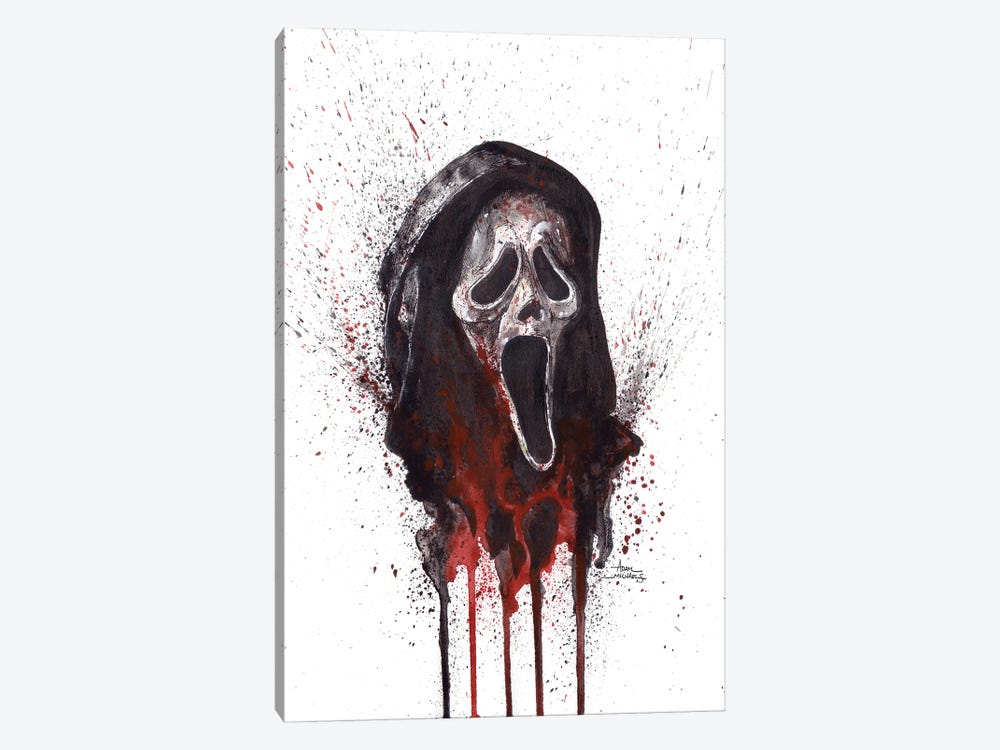 Scream Ghostface by Adam Michaels 1-piece Canvas Wall Art