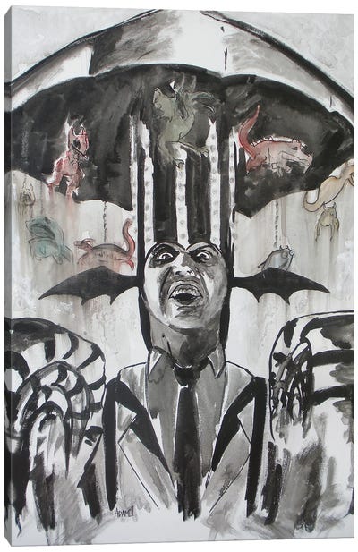 Beetlejuice Carnival Canvas Art Print - Horror Movie Art