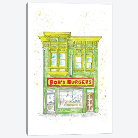 Bob’s Burgers Canvas Print #ADC24} by Adam Michaels Canvas Artwork