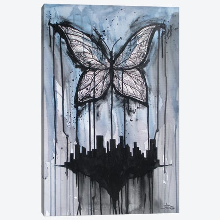 Butterfly City Canvas Print #ADC25} by Adam Michaels Canvas Wall Art