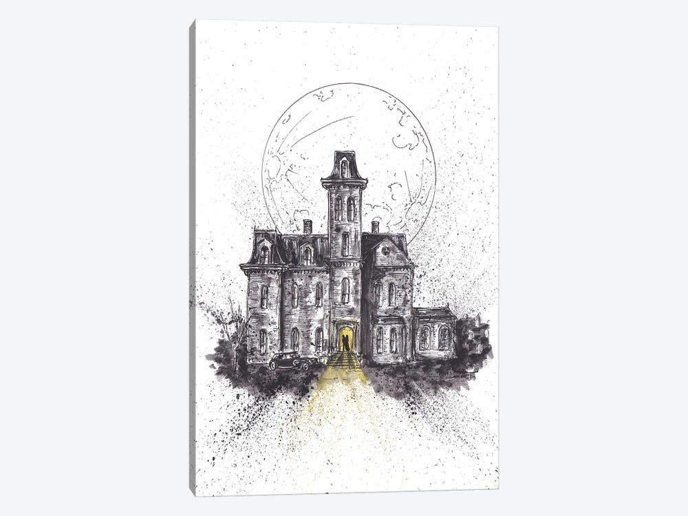 Addams Family House by Adam Michaels 1-piece Canvas Art Print