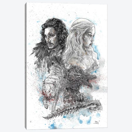 Game Of Thrones Canvas Print #ADC50} by Adam Michaels Canvas Artwork
