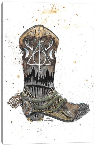 Harry Potter Boot Canvas Art Print - Adam Michaels