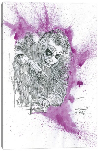 Joker Canvas Art Print - Adam Michaels