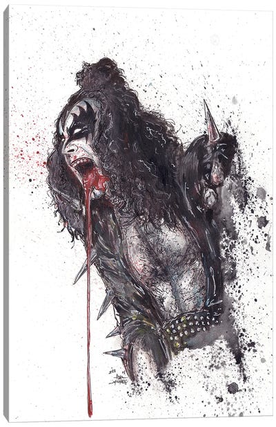 Kiss Canvas Art Print - Heavy Metal Art