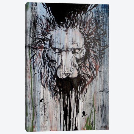 Lion Head On Trip Canvas Print #ADC81} by Adam Michaels Canvas Print
