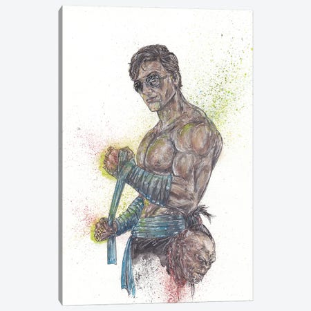 Mortal Kombat Johnny Cage Canvas Print #ADC96} by Adam Michaels Canvas Art Print
