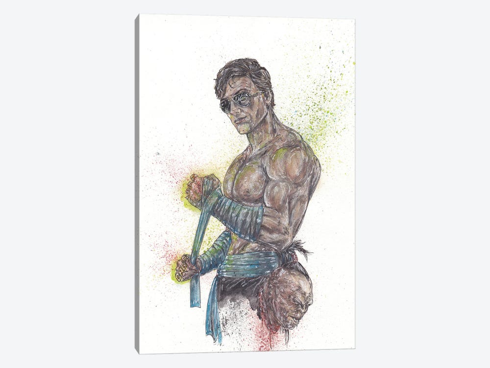 Mortal Kombat Johnny Cage by Adam Michaels 1-piece Canvas Art Print