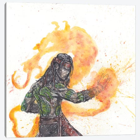 Mortal Kombat Lui Kang Canvas Print #ADC98} by Adam Michaels Canvas Artwork