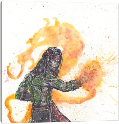 Mortal Kombat Lui Kang Canvas Art Print - Adam Michaels