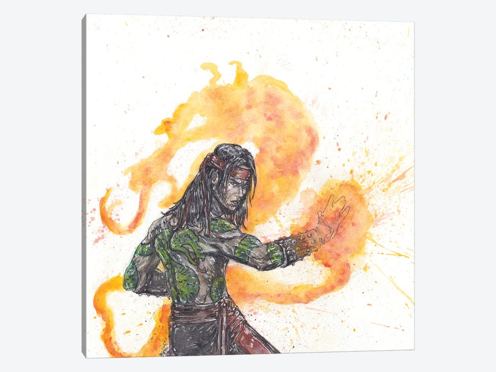 Mortal Kombat Lui Kang by Adam Michaels 1-piece Art Print