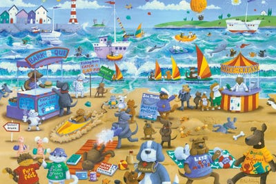 Cats And Dogs by Peter Adderley acrylic art print