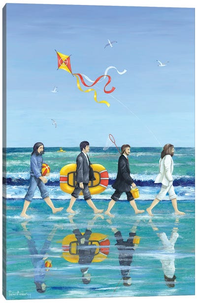 Day Tripper Canvas Art Print - 3-Piece Beach Art