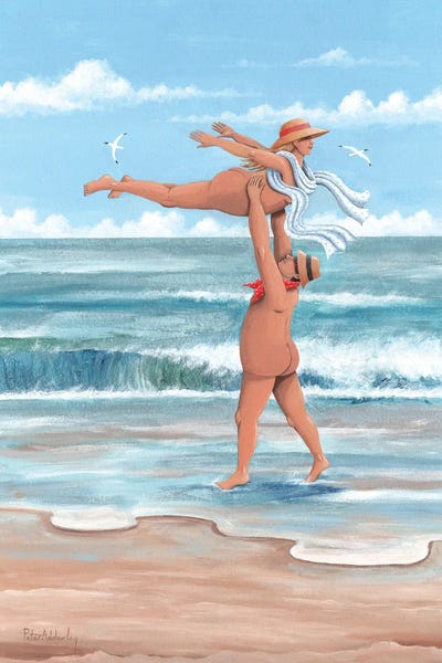 Large Coastal Art - Canvas Prints: Don't Drop Me Now by Peter Adderley