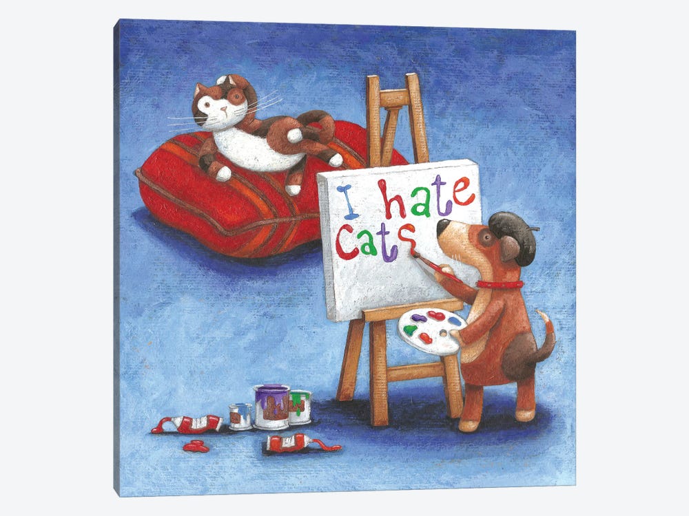 I Hate Cats by Peter Adderley 1-piece Canvas Print