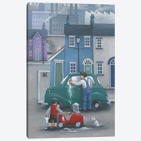 Like Father.. Canvas Print #ADD40} by Peter Adderley Canvas Wall Art