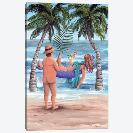 Palm Trees Canvas Print #ADD44} by Peter Adderley Art Print