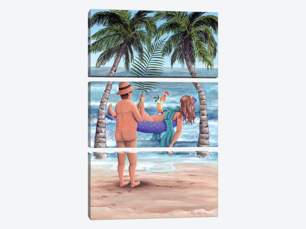 Palm Trees by Peter Adderley 3-piece Canvas Art Print