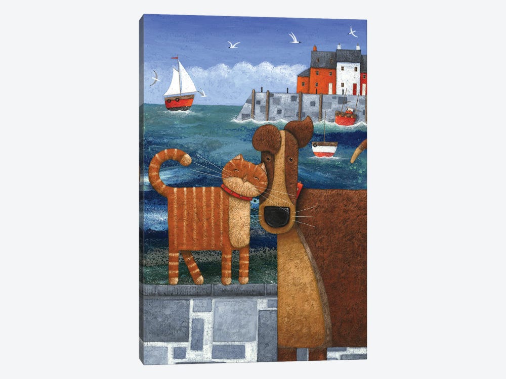 Pets By The Sea by Peter Adderley 1-piece Canvas Print