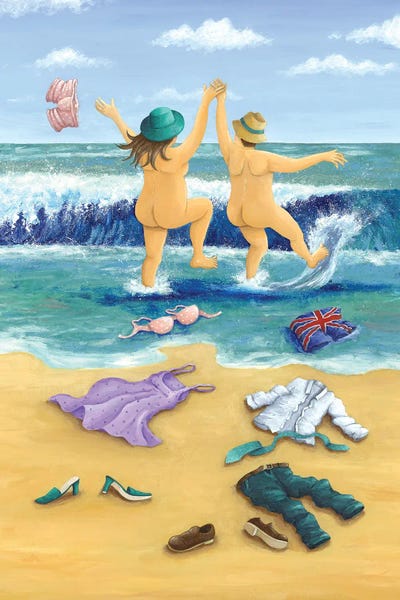 Male Nudes: Skinny Dippers by Peter Adderley