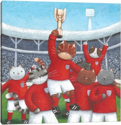 The Champions Canvas Art Print - Soccer Art