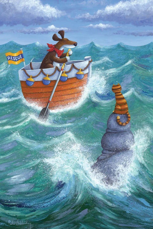 To The Rescue by Peter Adderley wall art