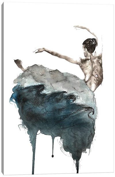 Ballerina Canvas Art Print - ANDA Design