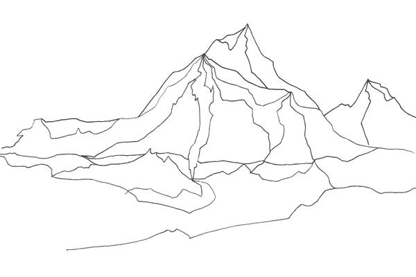 Black & White Drawings & Illustrations: Mntn by ANDA Design