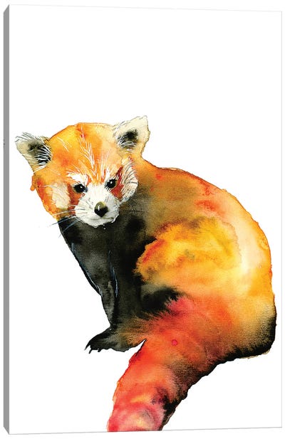 20×30cm qinge Giraffe And Red Panda Canvas Art Poster and Wall Art Picture Print Modern Family bedroom Decor Posters 08×12inch