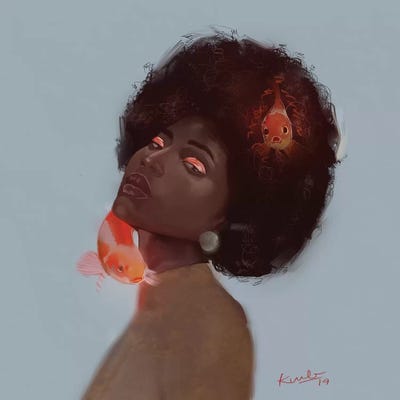 Koi by Adekunle Adeleke canvas print