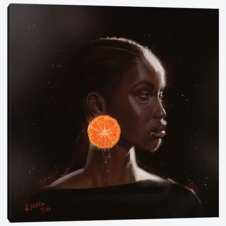Orange Canvas Print #ADK18} by Adekunle Adeleke Canvas Artwork
