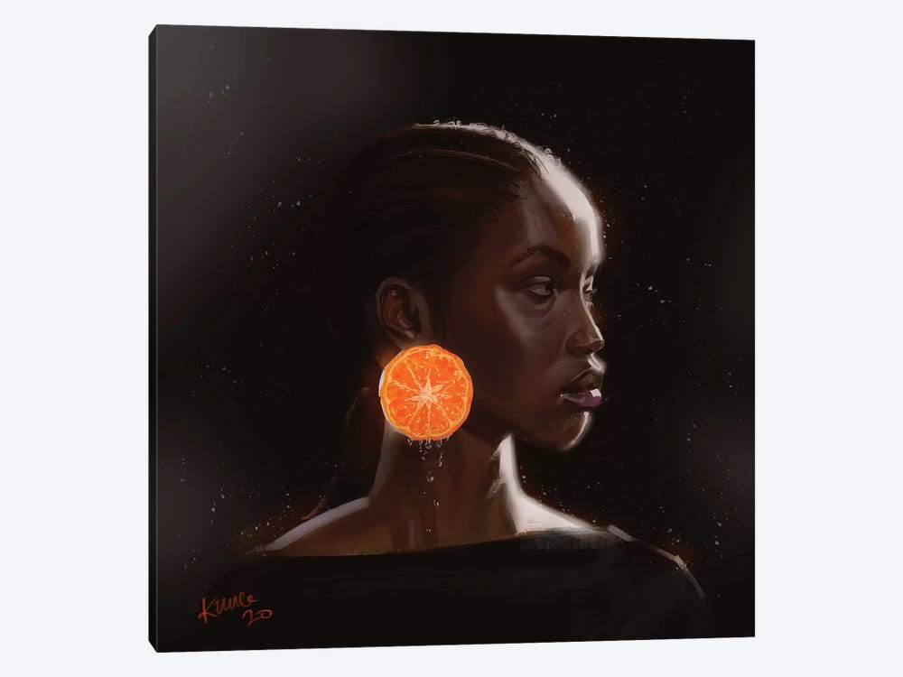 Orange by Adekunle Adeleke 1-piece Canvas Artwork