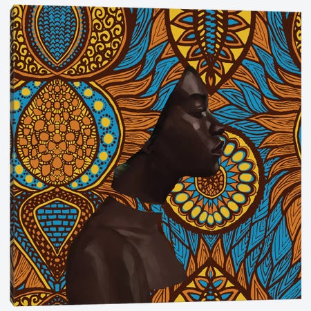 Wax Series Canvas Print #ADK25} by Adekunle Adeleke Canvas Art