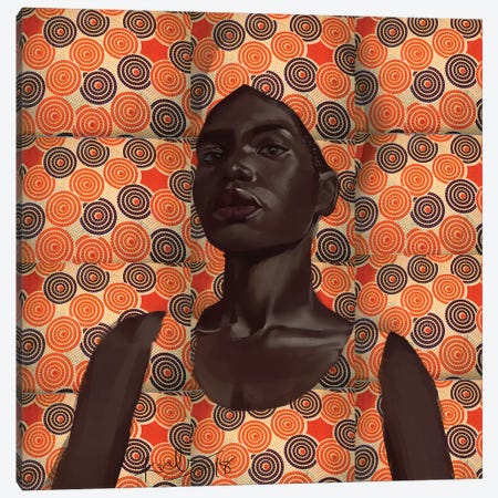 Wax Series II Canvas Print #ADK27} by Adekunle Adeleke Canvas Art