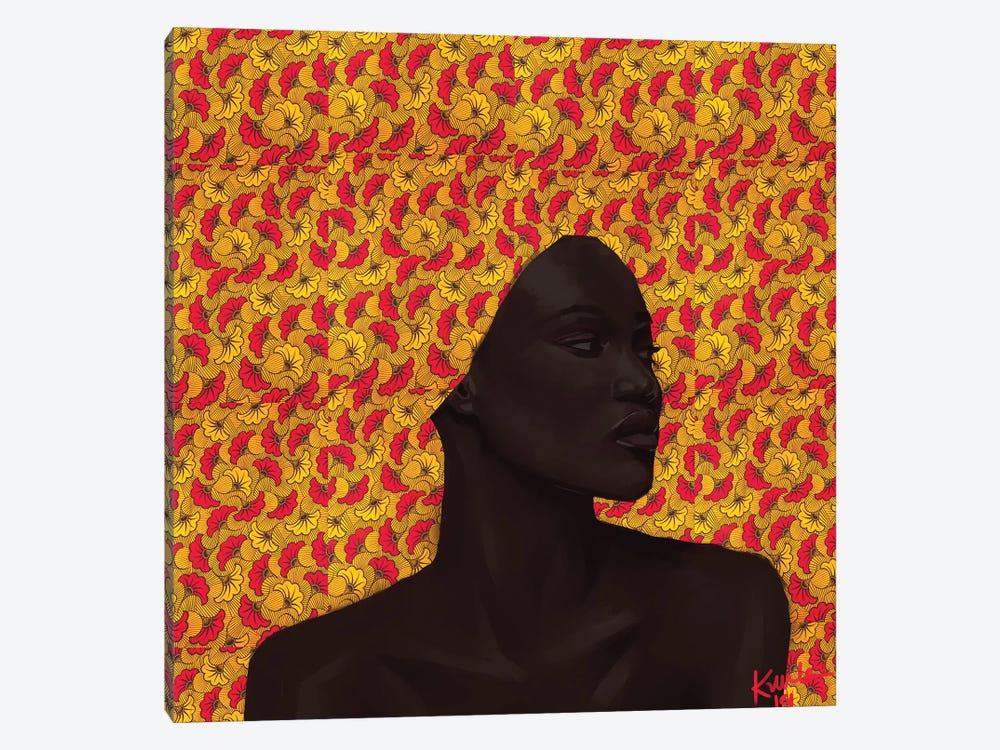 Wax Series III by Adekunle Adeleke 1-piece Canvas Art Print