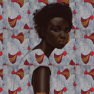 Wax Series VII Canvas Art Print by Adekunle Adeleke | iCanvas