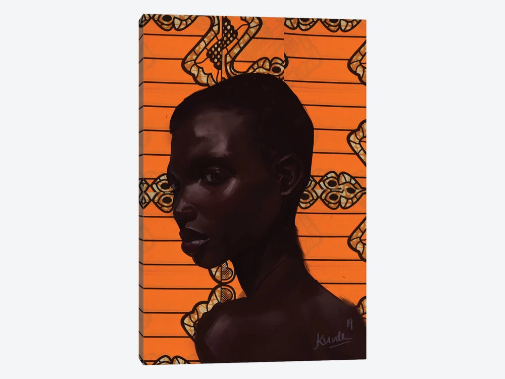 Wax Series VII.I by Adekunle Adeleke 1-piece Canvas Print