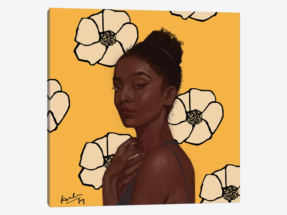 Yellow by Adekunle Adeleke 1-piece Canvas Art Print