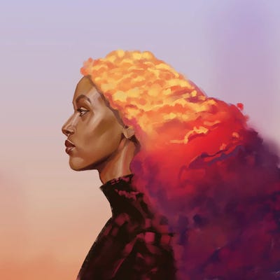 Melancholia by Adekunle Adeleke canvas print