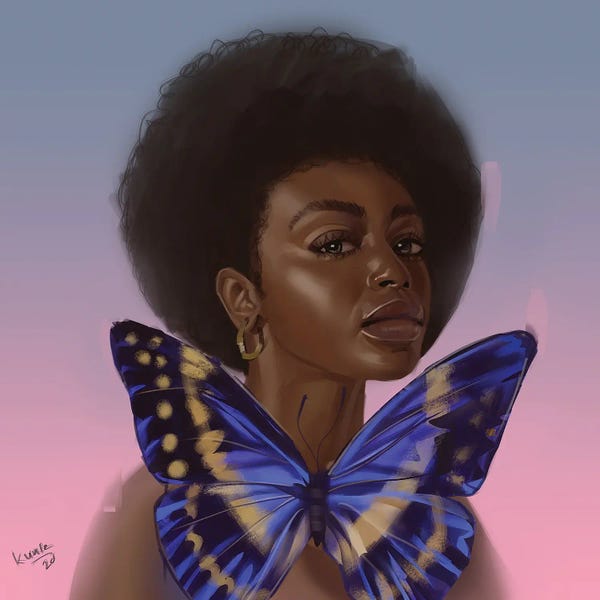 Butterflies: Blue by Adekunle Adeleke