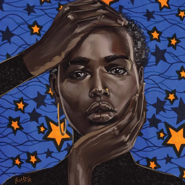 Adekunle Adeleke: Blue Star (Wax Series) by Adekunle Adeleke
