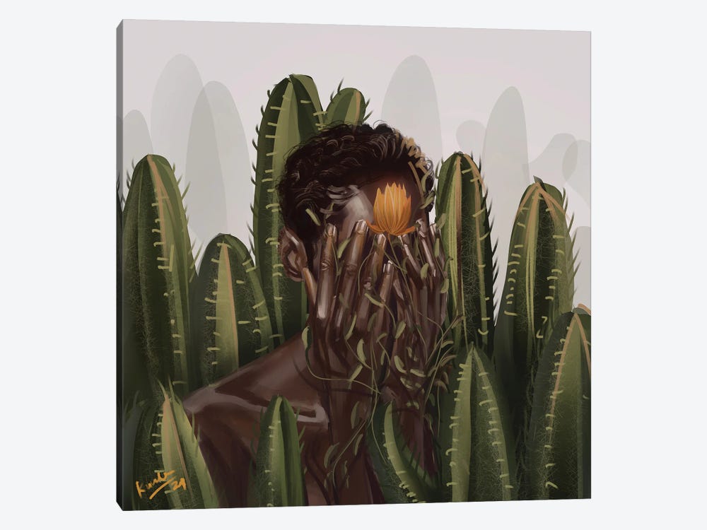 Cacti by Adekunle Adeleke 1-piece Canvas Art