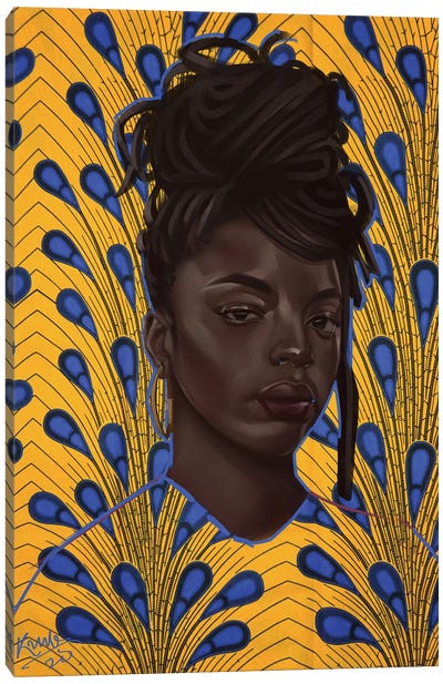 Dreads Canvas Art Print - Similar to Kehinde Wiley