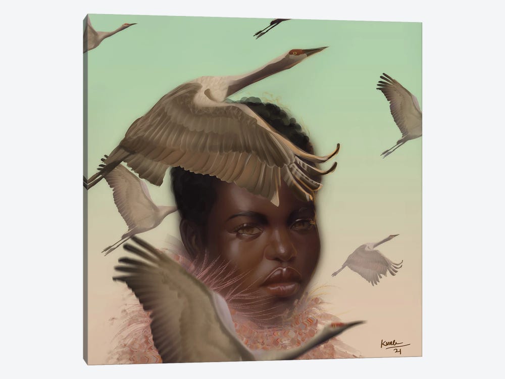 Ducks by Adekunle Adeleke 1-piece Canvas Art Print