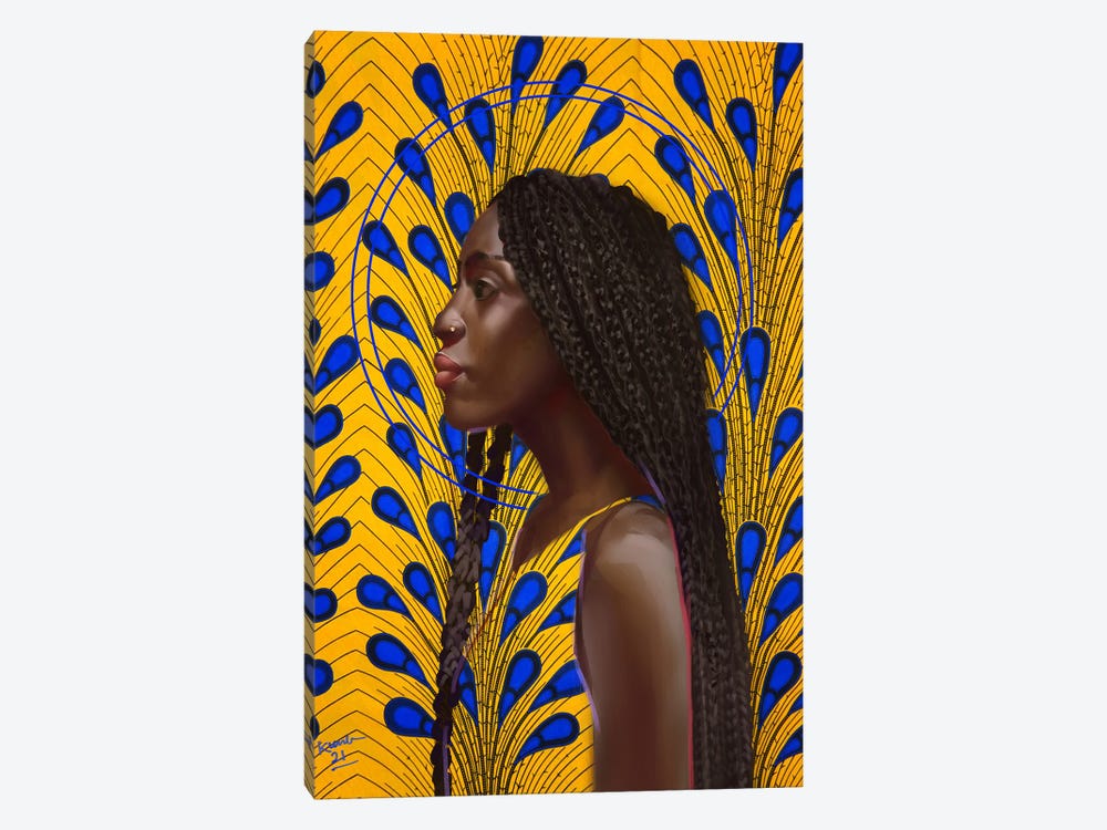 Side Profile by Adekunle Adeleke 1-piece Canvas Artwork