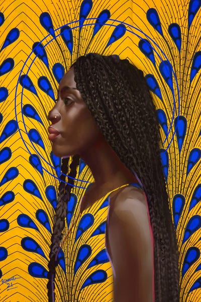 Similar To Kehinde Wiley: Side Profile by Adekunle Adeleke