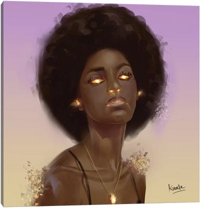 Ember Canvas Art Print - Afrofuturism