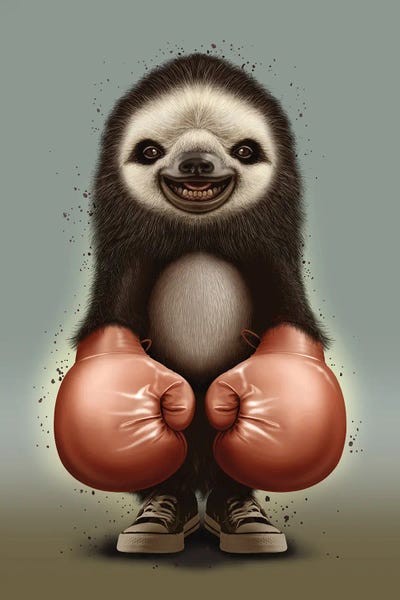 Sloths: Sloth Guardian Boxer by Adam Lawless
