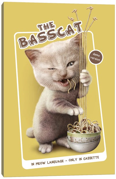 Basscat Canvas Art Print - Adam Lawless